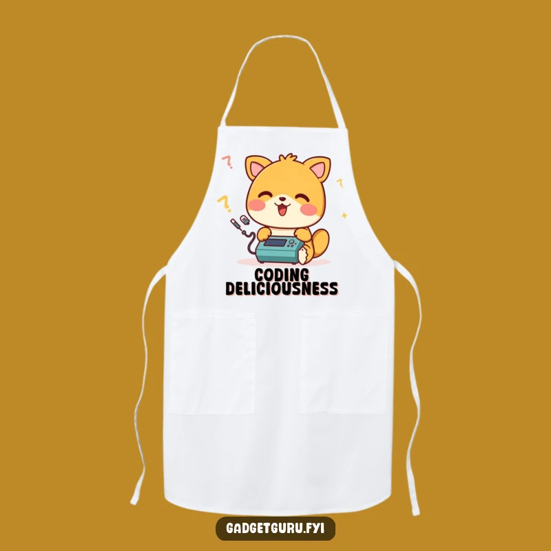 Funny Happy Animal Programming Apron: Cook Up Some Code Creations!