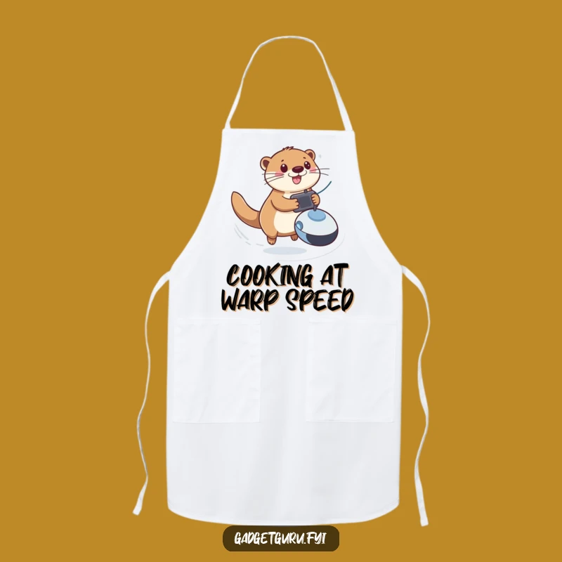 Funny Otter RC Toy Apron - Chef's Playful Zooming Kitchen Gift