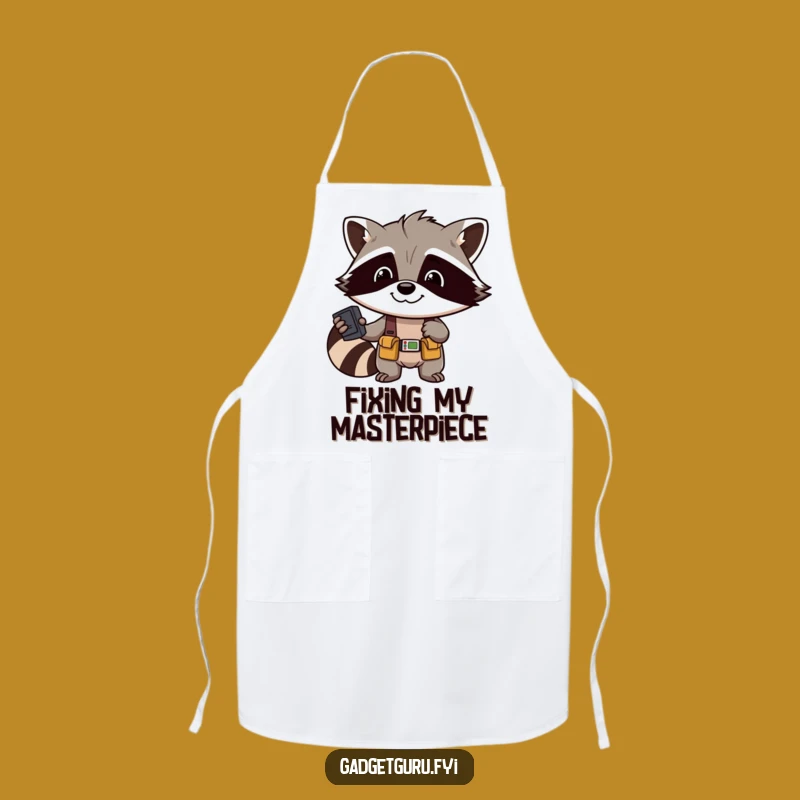 Funny Raccoon Chef Apron: A Humorous Kitchen Essential, the Perfect Funny Gift