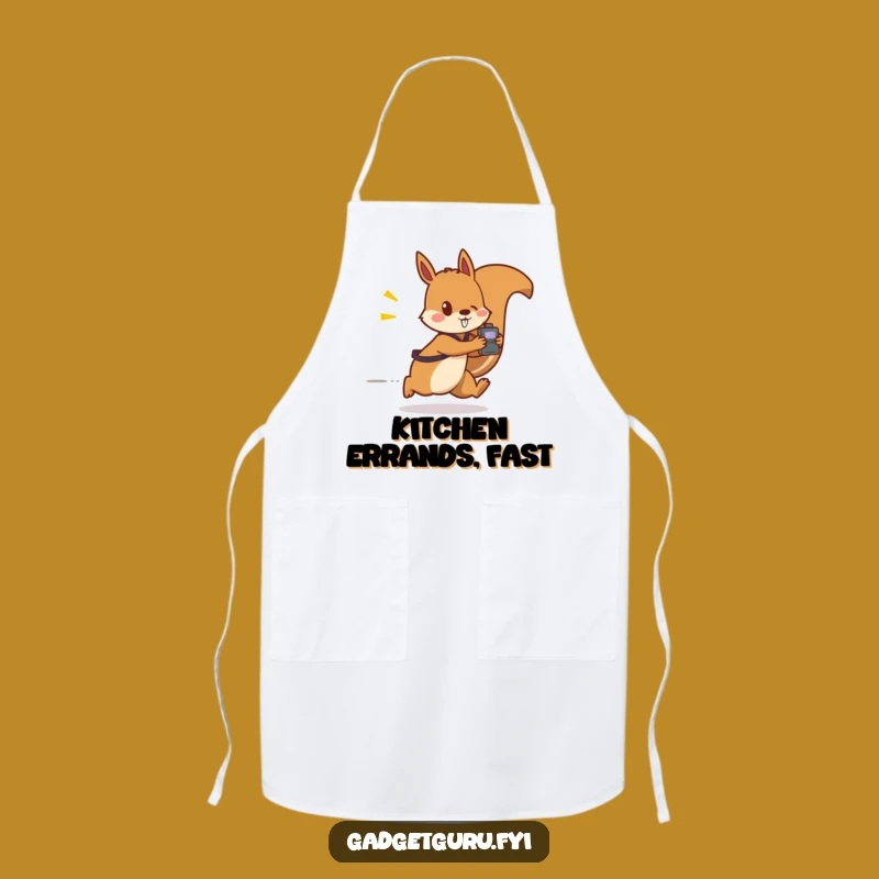 Funny Squirrel Gadget Apron: Cook & Create at Top Speed!