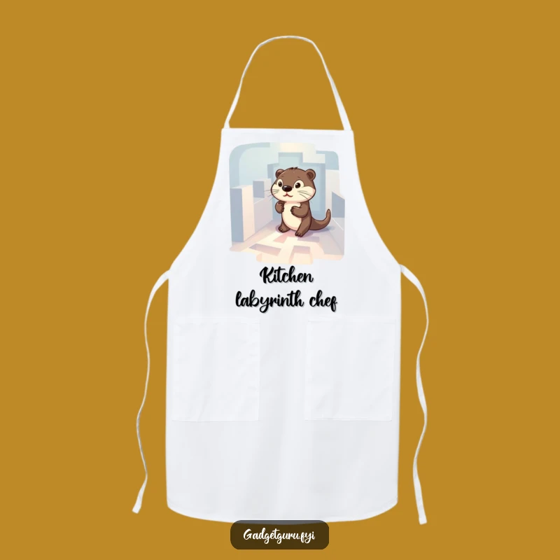 Funny Otter Maze Apron: Determined Character's Pathfinding Chef