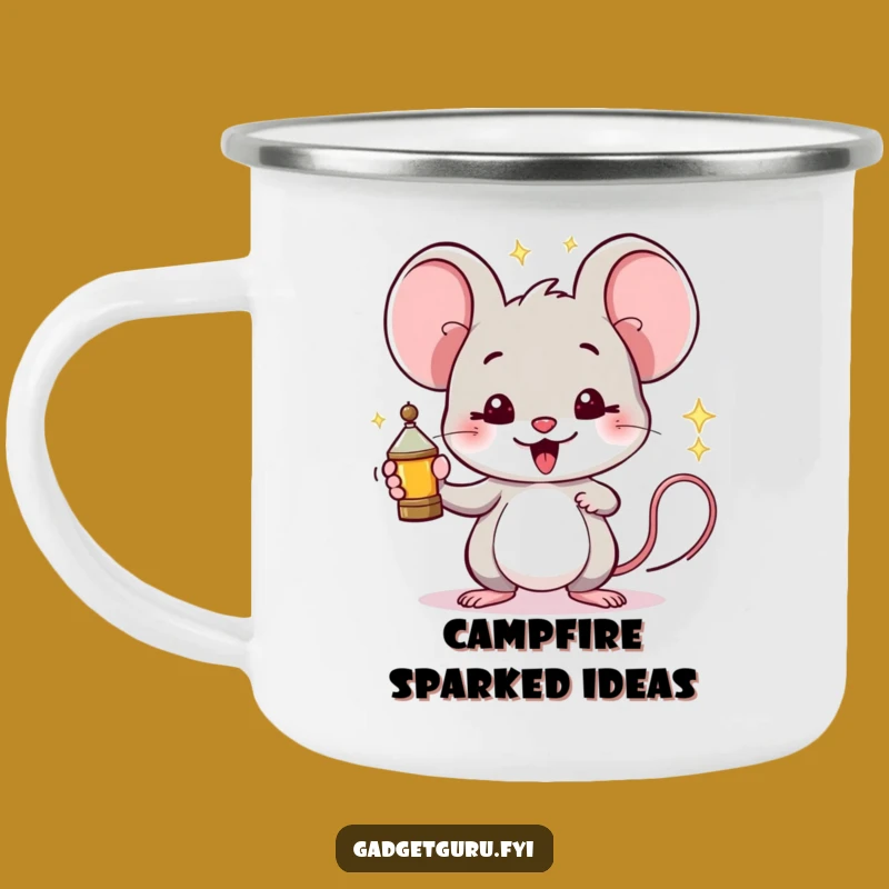 Funny Mouse Camping Mug: Inventor Gadget for Outdoor Brainstorms