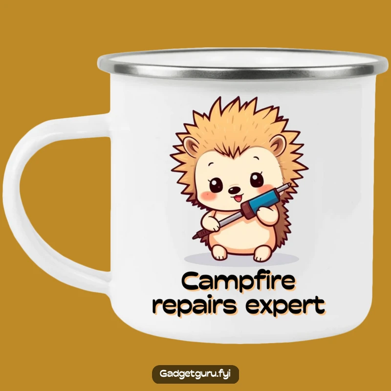 Funny Hedgehog Maker Camping Mug: DIY Fuel for Outdoor Projects