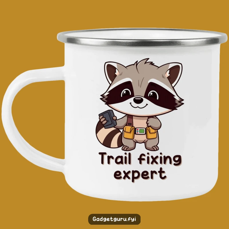 Funny Raccoon Adventure Mug: A Hilarious Campfire Companion, Perfect Outdoor Funny Gift