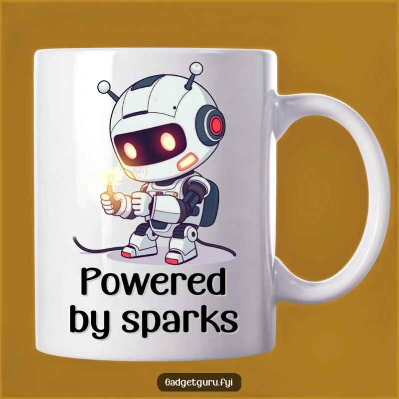 Funny Robot Tinkering Mug - Tech Enthusiast & Humorous Gift