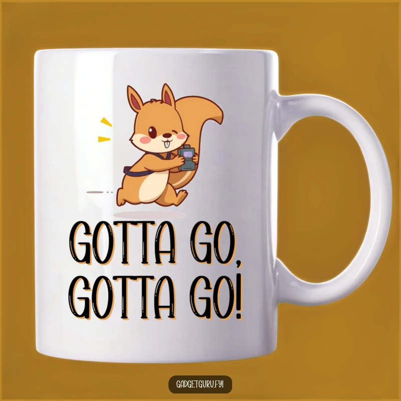 Funny Squirrel Gadget Mug: Perfect Gift for the Fast & Techy Person