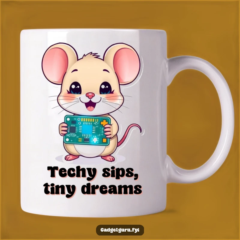 Funny Mouse Circuit Mug - Techy Rodent Gift for Geeks