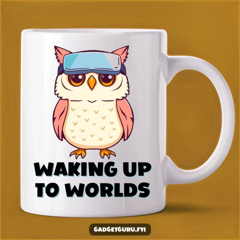 Funny Owl VR Mug: Explore New Worlds with Wise Hoot