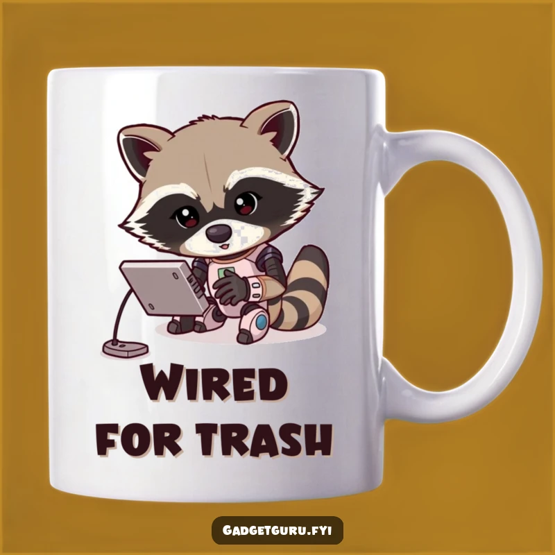 Funny Raccoon Programmer Mug: Hilarious Gift for Tech Enthusiasts