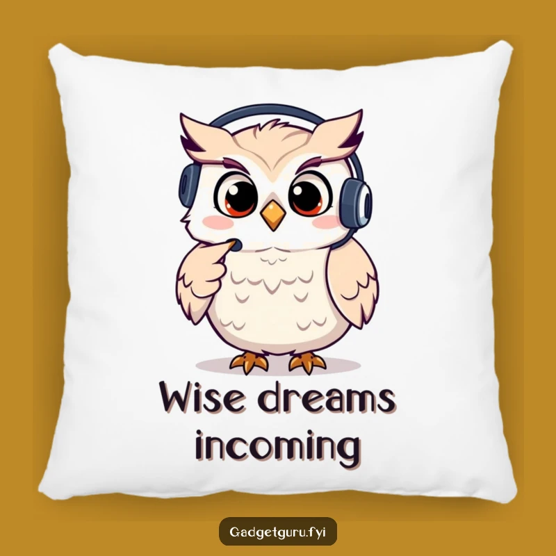 Cozy Funny Owl Pillow, Giggling Support Comfort and Funny Gift
