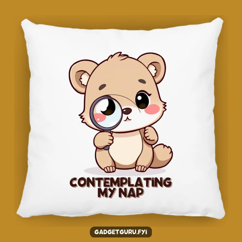 Funny Curious Critter Pillow: Comfy and Hilarious Gift for Relaxation!