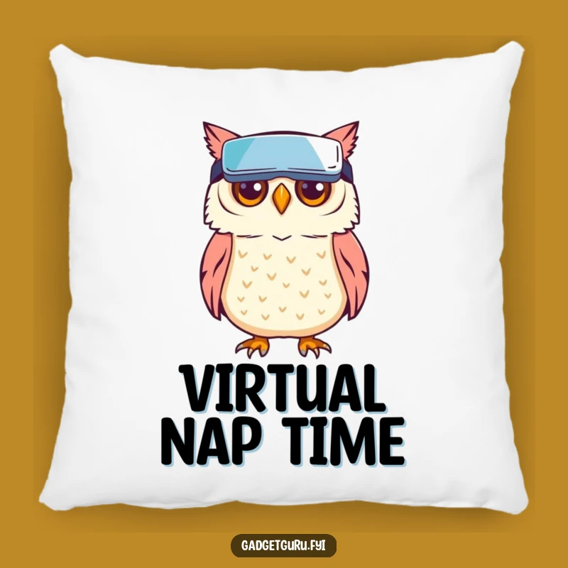 Funny Owl VR Pillow: Cozy Comfort for Virtual Explorers