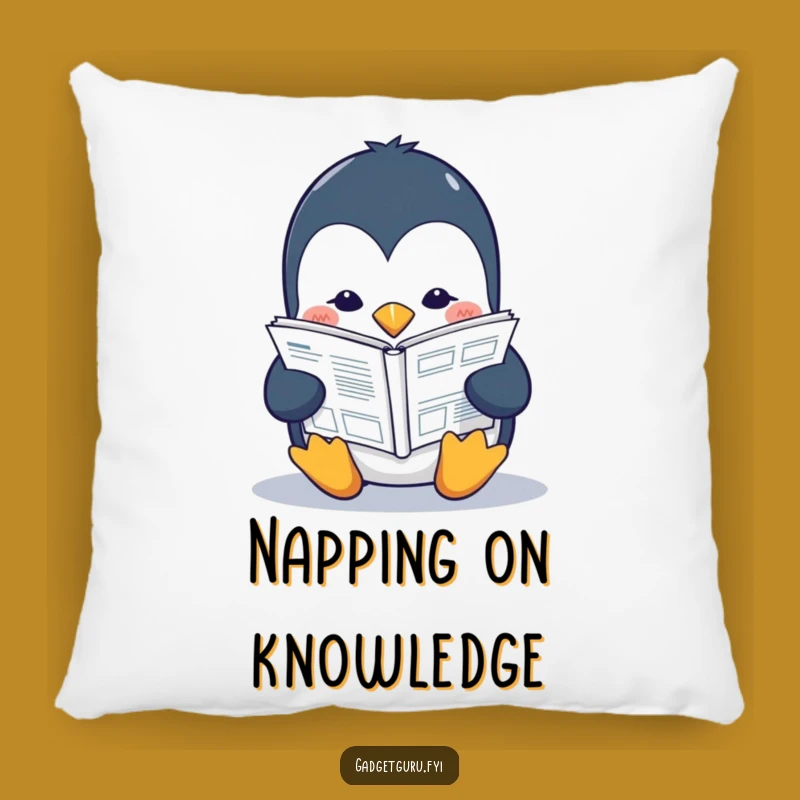 Funny Penguin Pillow: Cozy Study Buddy, a Smart & Hilarious Gift!