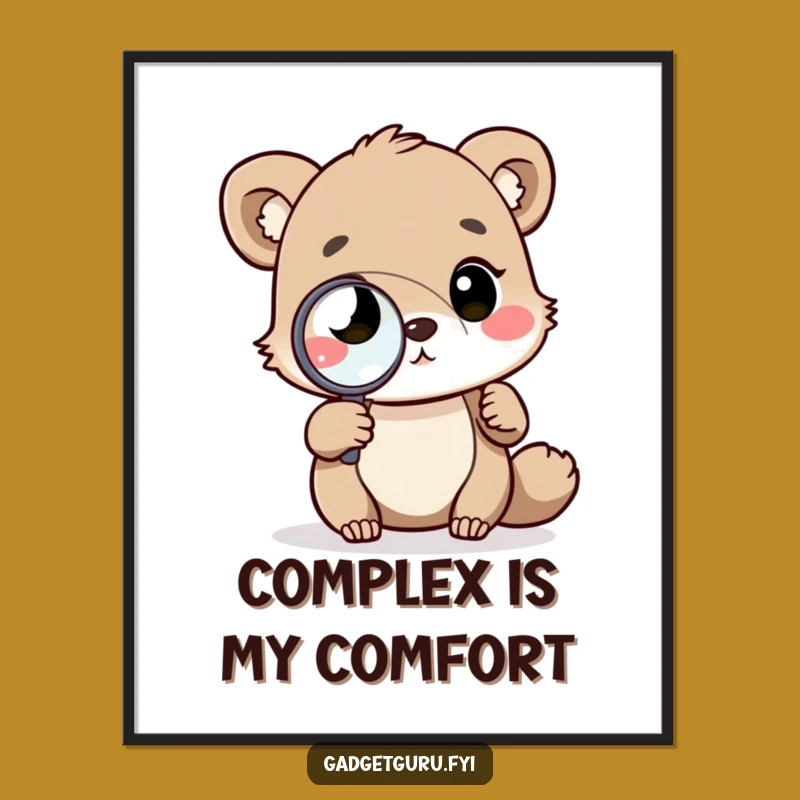 Funny 'Mastermind' Animal Digital Print: Hilarious Gift for Smart Decor!