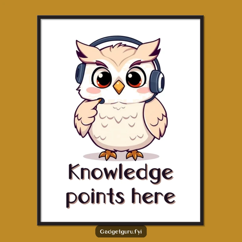 Funny Owl Support Digital Print, Instant Giggling Decor and Hilarious Funny Gift