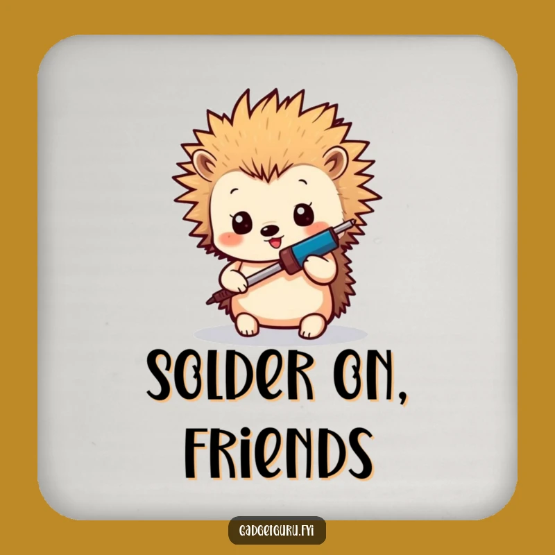 Funny Hedgehog Maker Coaster: Protect Surfaces with Spiky Style