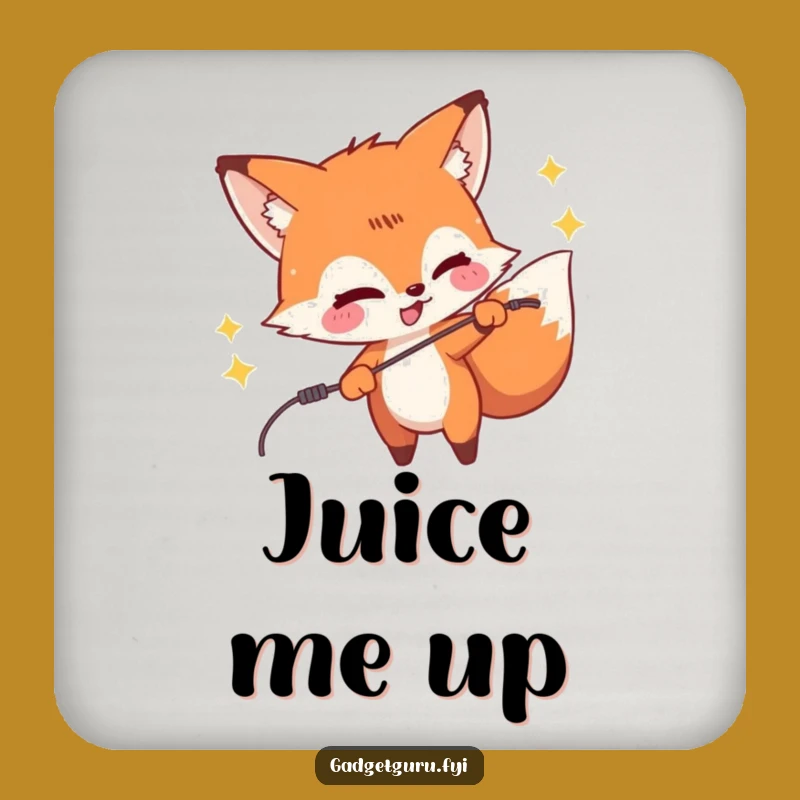 Funny Fox Zapping Wire Coaster - Hilarious Protection for Your Drink