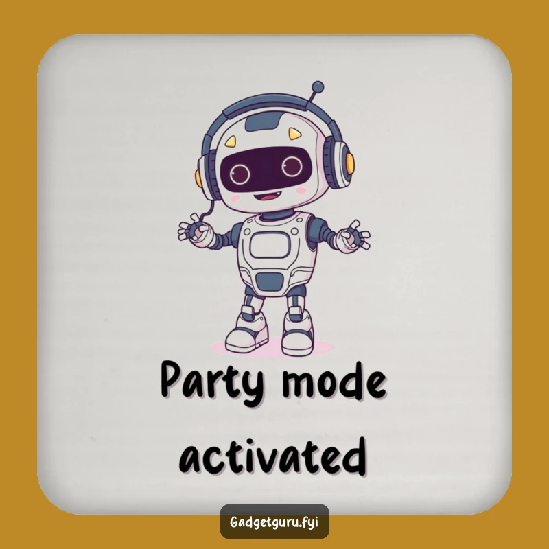 Funny Robot Dancer Coasters: Protect Surfaces with Bot Vibes