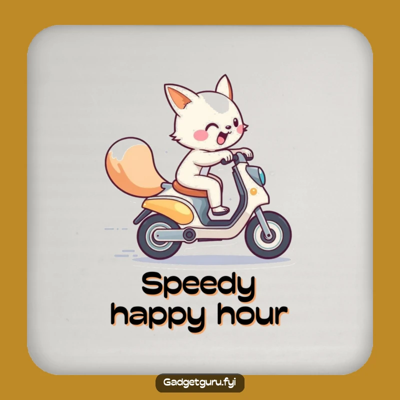 Funny Energetic Animal Scooter Zoom Coaster: Protect Surfaces with Speed!