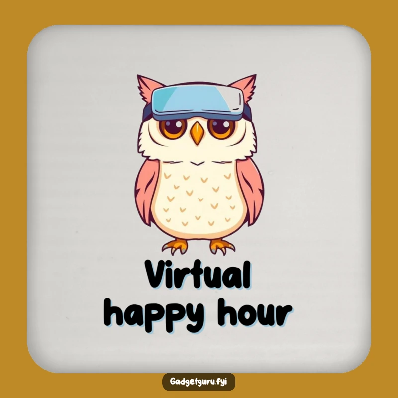 Funny Owl VR Coaster: Protect Surfaces with Virtual Wit