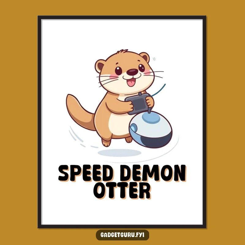 Funny Otter RC Toy Poster - Dynamic Zooming Animal Art