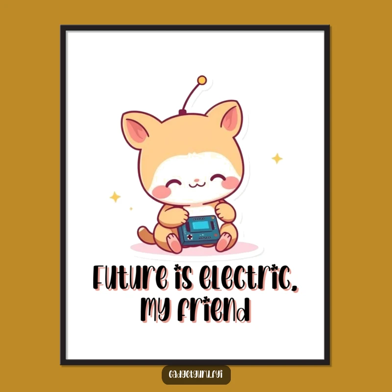 Free Printable Animal Tech Art: Funny Circuit Tinkerer Downloadable Decor