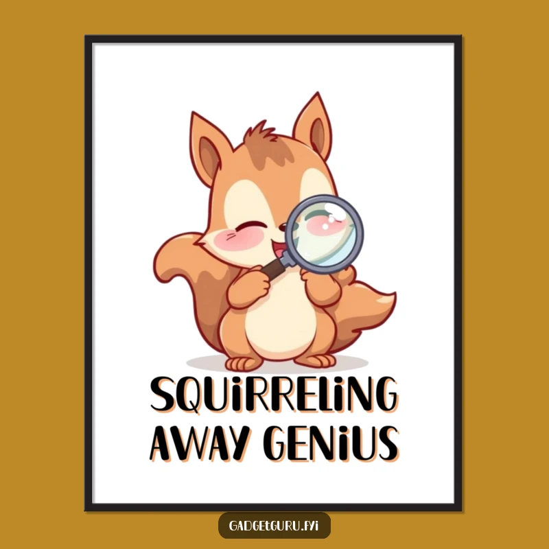 Free Printable Squirrel Wall Art: Whimsical & Funny Downloadable Decor
