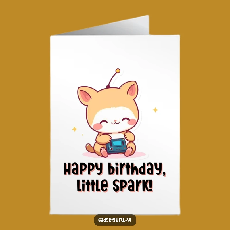 Free Printable Animal Tech Birthday Card: Funny Tinkering Circuit Downloadable Gift