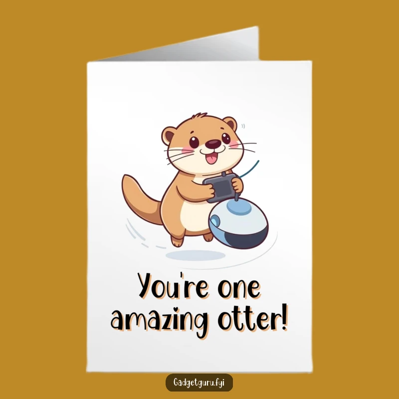 Free Printable Otter Congrats Card - Funny DIY Downloadable Gift