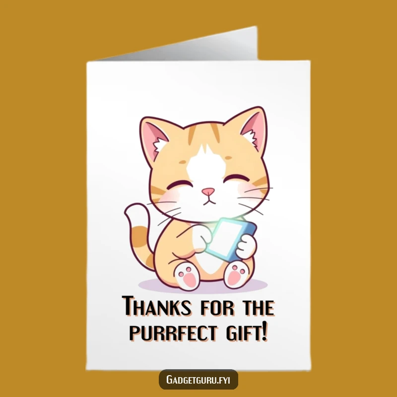 Hilarious Free Printable Thank You Card: Cat's Screen Appreciation!