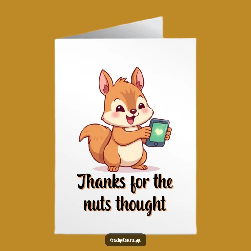 Tech Squirrel Thank You Card: Free Printable & Sweet Downloadable Note