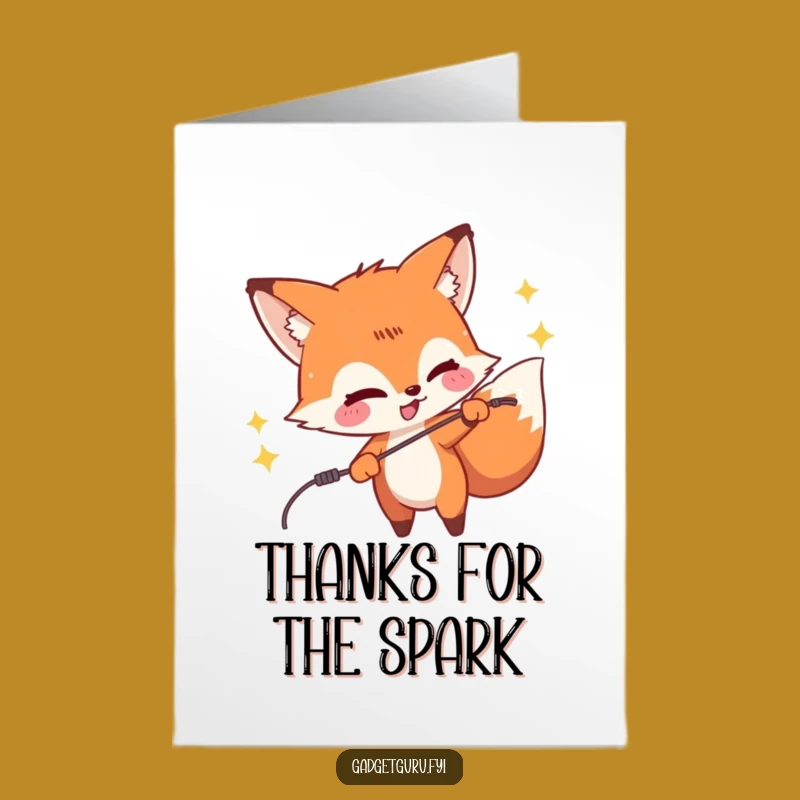 Fox Thank You Card: Free Printable & Energetic Downloadable Note