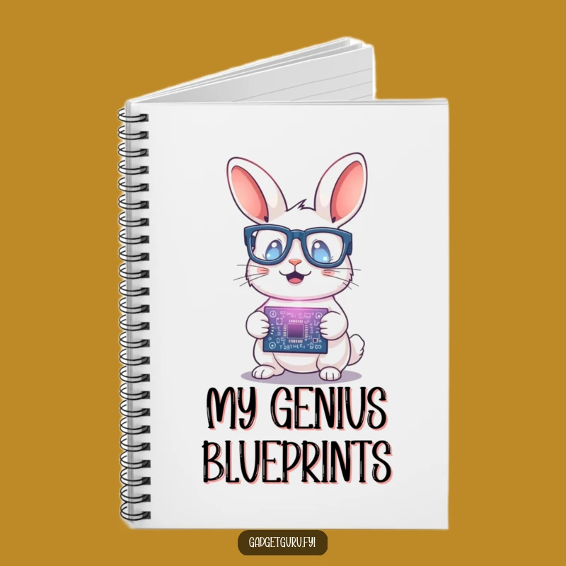 Funny Rabbit Scientist Notebook: Circuit Board Journal