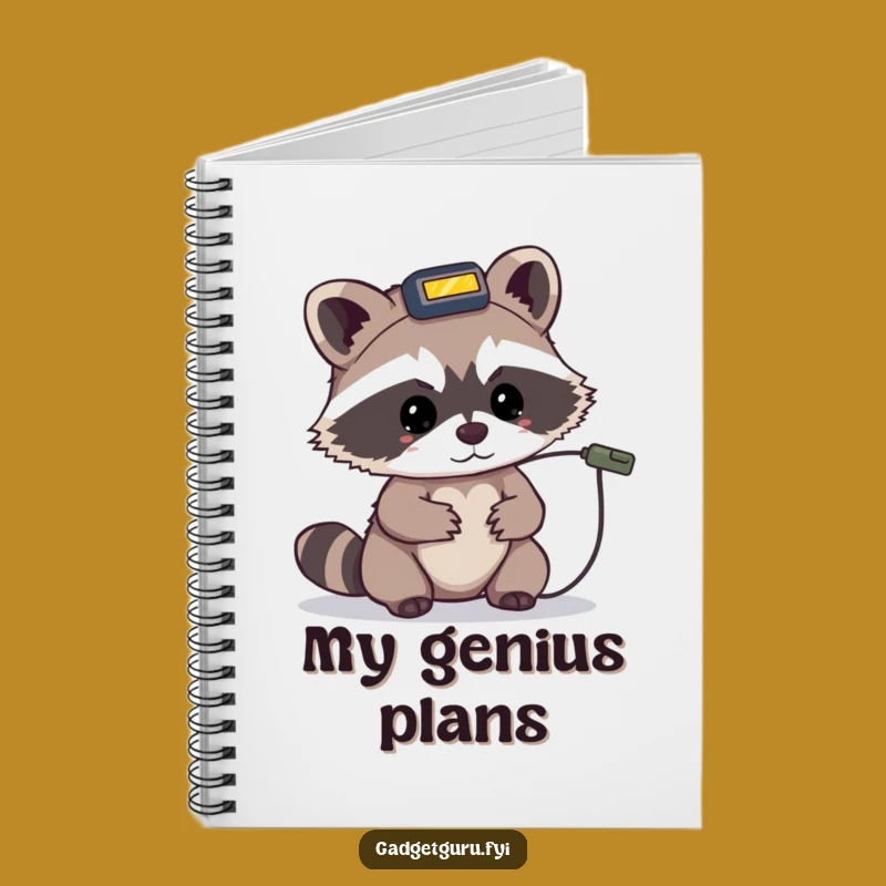 Funny Raccoon Troubleshooter Notebook - Jot Down Details, Hilarious Gift!