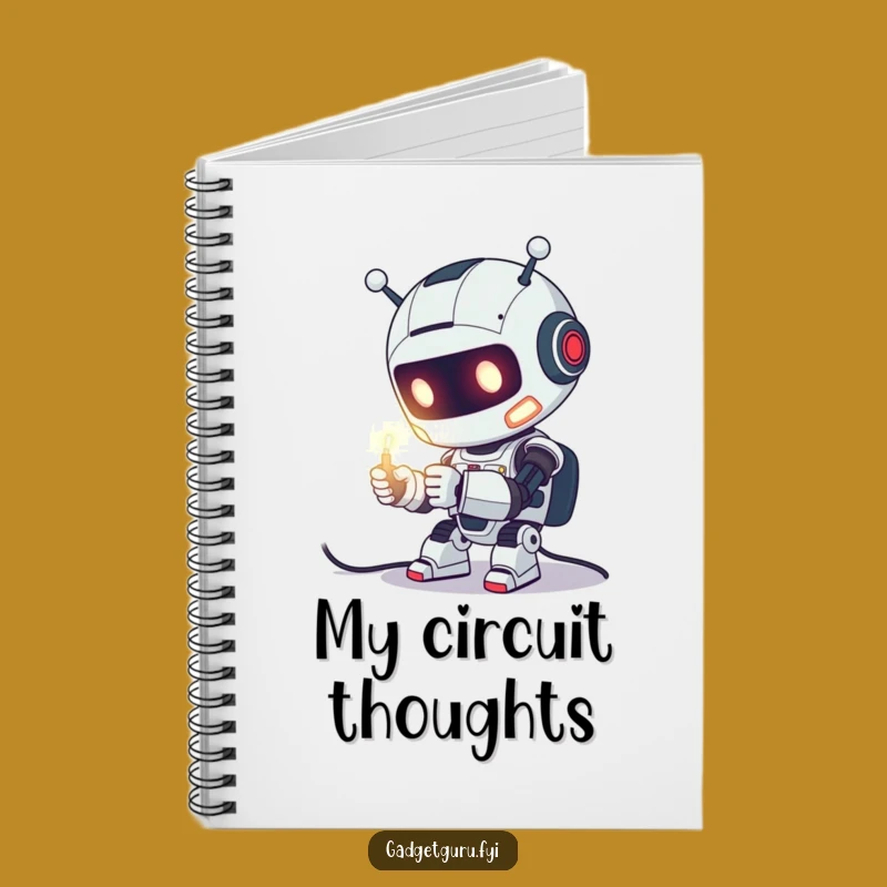 Funny Robot Tinkering Notebook - Log Your Brilliant Ideas!