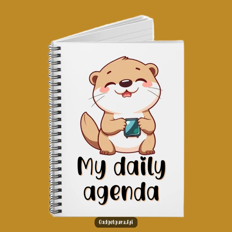 Funny Otter Smartwatch Notebook - Jot Down Joy, Hilarious Gift!