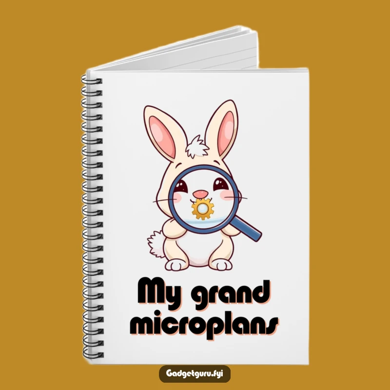 Funny Bunny Magnifying Notebook - Perfect Gift for Detailed Note-Takers
