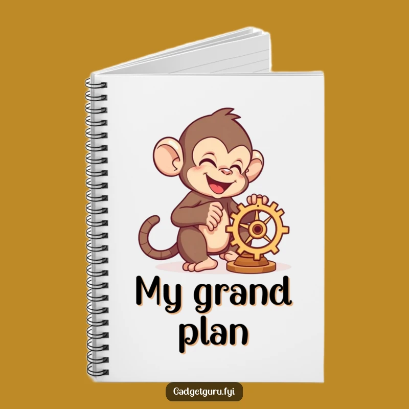 Funny Monkey Gear Notebook: Sketch Your Next Great Invention