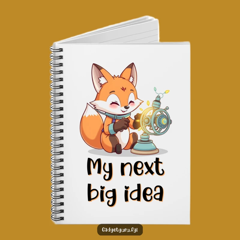 Funny Fox Inventor Notebook: Jot Down Your Brilliant Ideas in Style