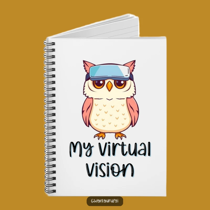 Funny Owl VR Notebook: Jot Down Your Virtual Adventures
