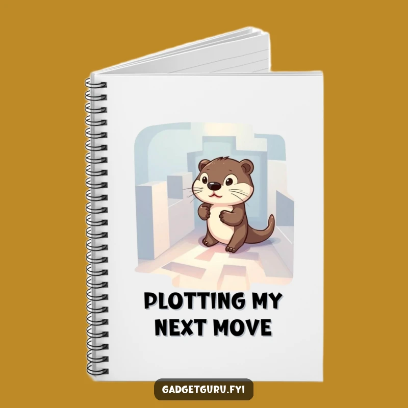 Funny Otter Maze Notebook: Determined Character's Puzzle Solutions