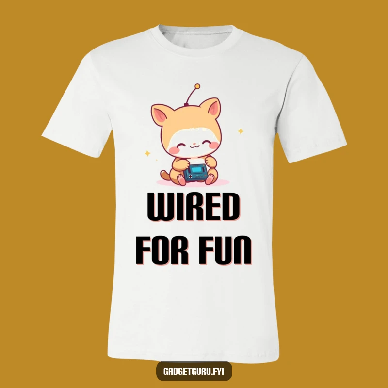 Funny Inventor Animal Tee: Joyful Circuit Tinkering Adventure Shirt