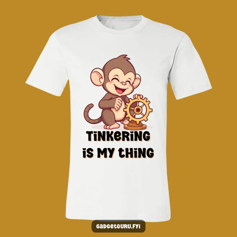 Funny Monkey Tinkerer T-Shirt: Wear Your Craftsmanship Proudly