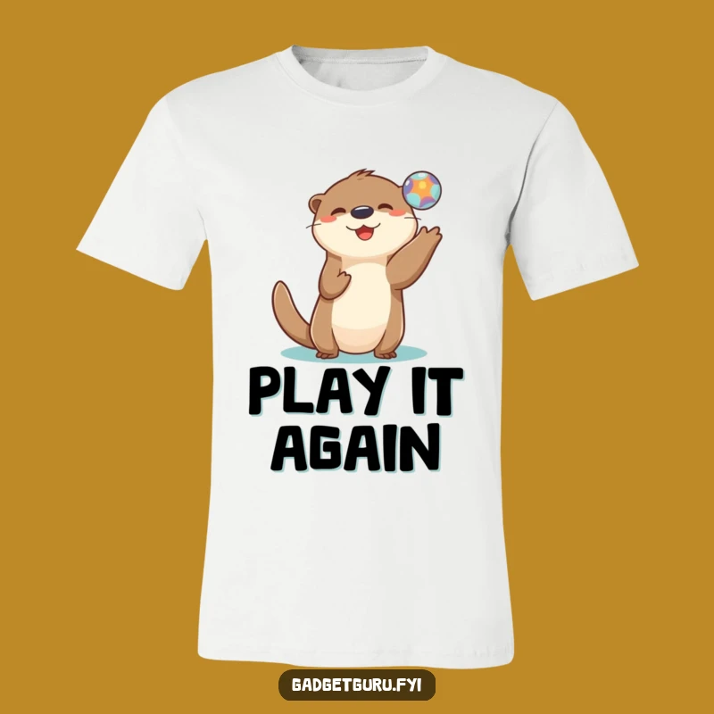 Funny Otter Digital Orb T-Shirt: Playful Otter Lover's Hilarious Tee Gift