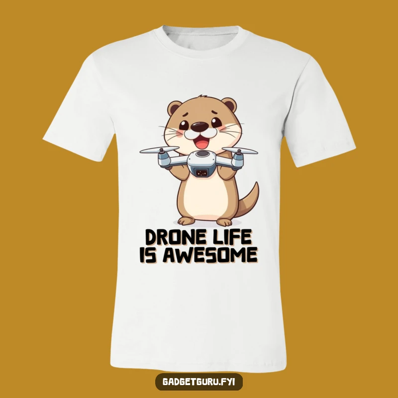 Funny Otter Drone T-Shirt: Show Off Your Techie Side