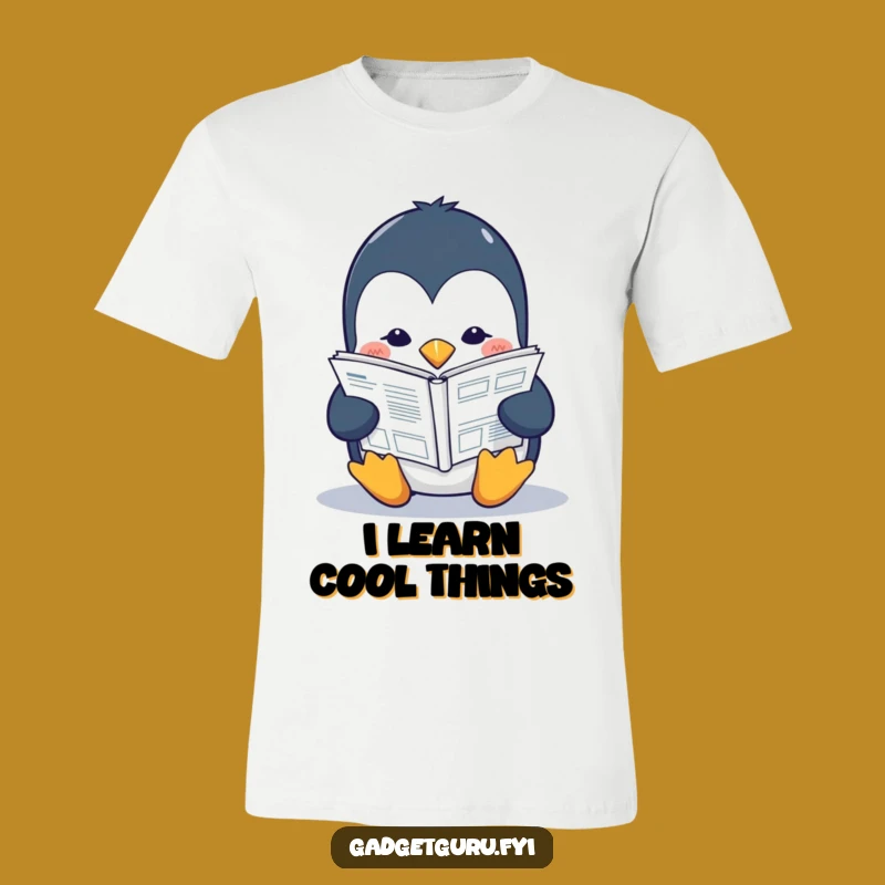 Funny Penguin T-Shirt: Tech Manual Reader, a Hilarious Study Gift!