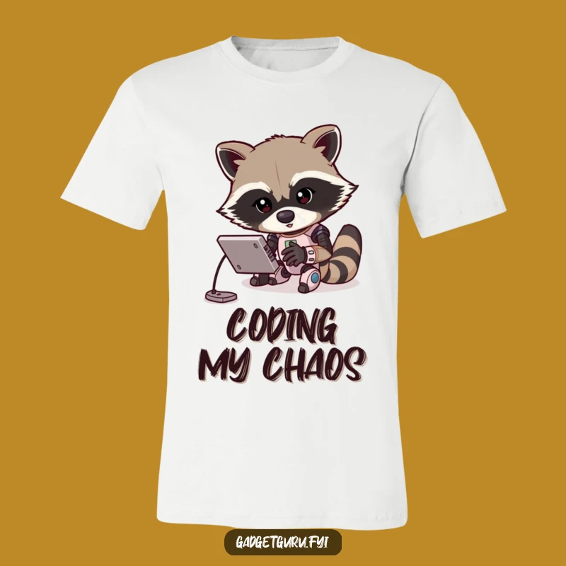 Funny Raccoon Programmer T-Shirt: Wear Your Coding Passion