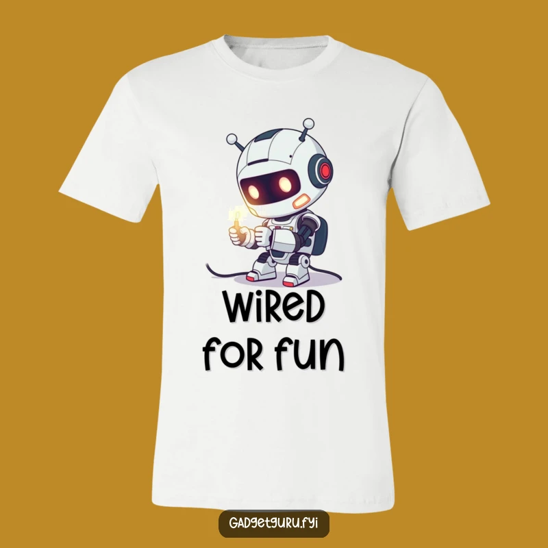 Funny Robot Tinkering T-Shirt - Show Your DIY Spirit Loudly!