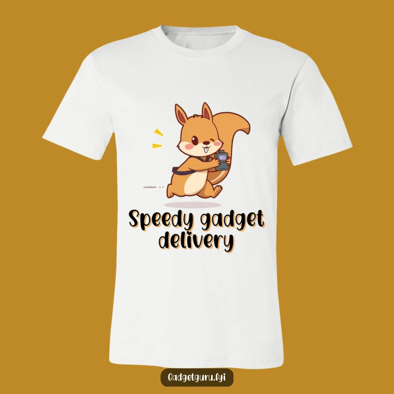 Funny Squirrel Gadget T-Shirt: Hilarious Tee for the Speedy Techie