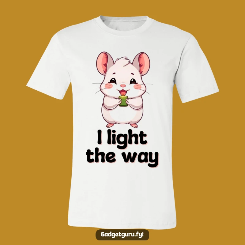 Funny Chinchilla T-Shirt: Beaming with Light, a Hilarious & Cute Gift